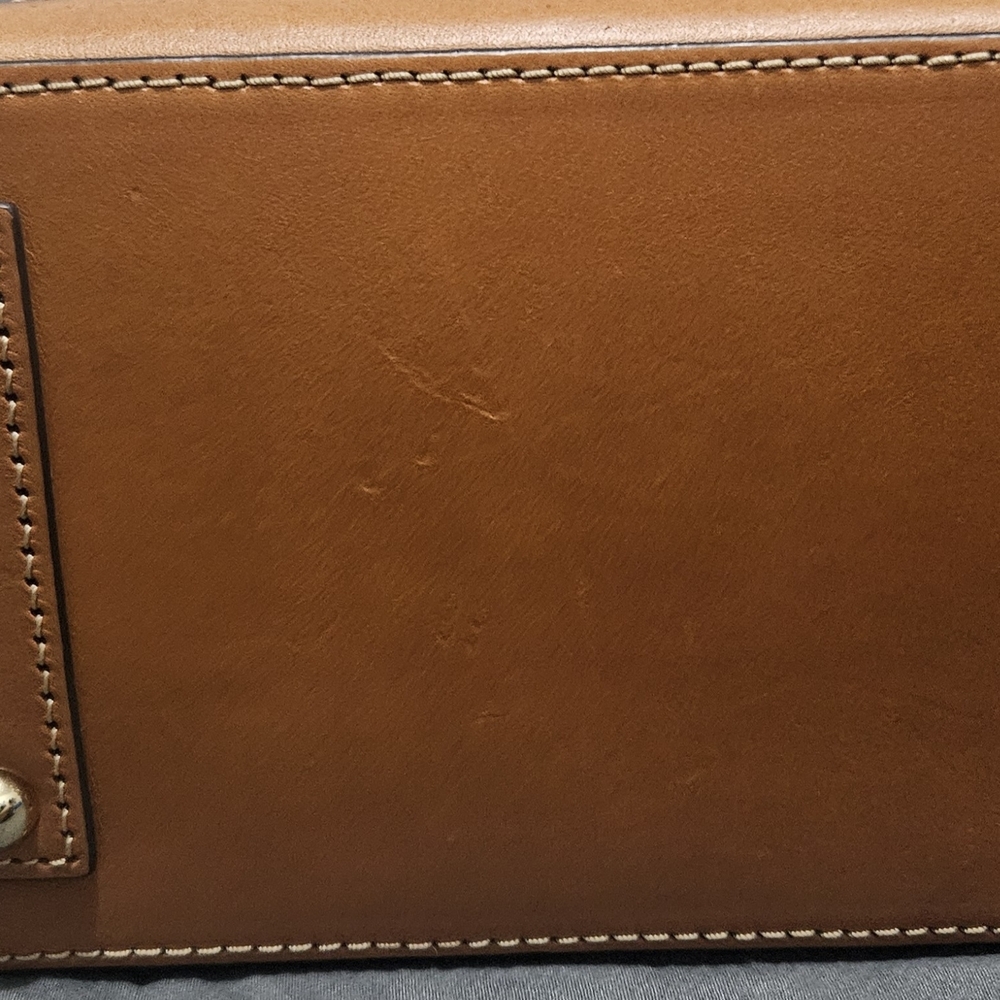 Small Brown Leather Tote Bag - Picture 7 of 7